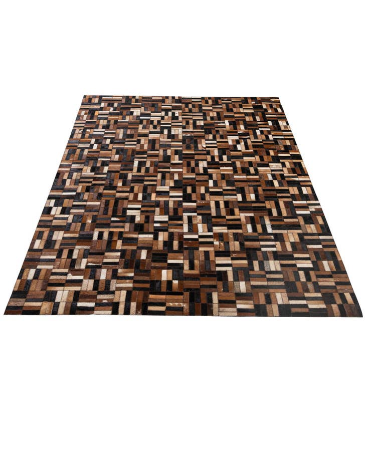 Detail image of  5' x 7' 11 Cowhide - Patchwork Rug