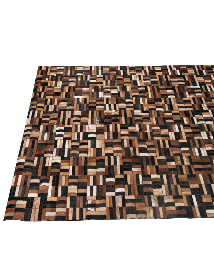 Detail image of  5' x 7' 11 Cowhide - Patchwork Rug