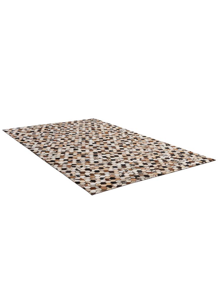 Detail image of  5' x 7' 11 Cowhide - Patchwork Rug