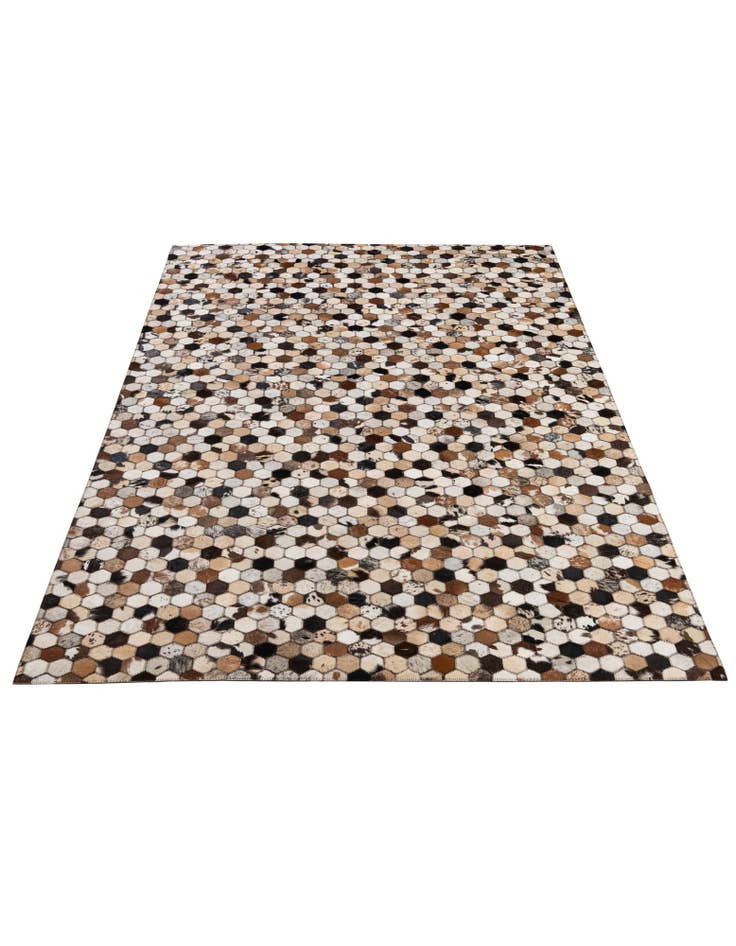 Detail image of  5' x 7' 11 Cowhide - Patchwork Rug