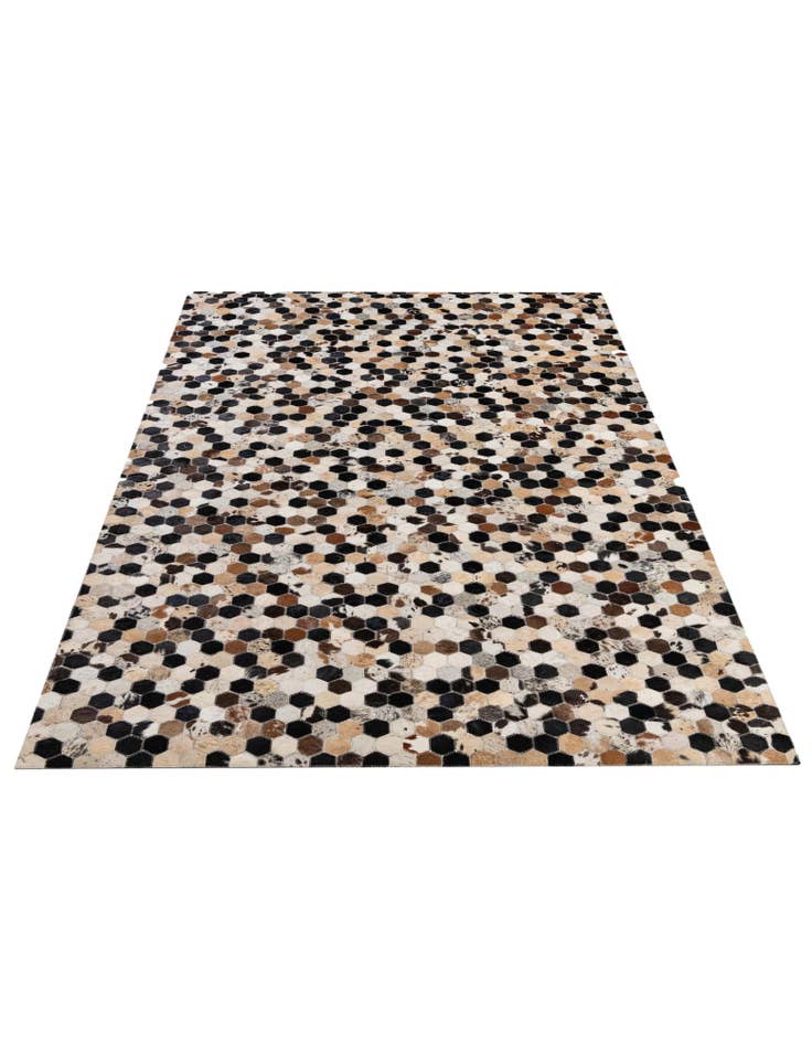 Detail image of  5' x 8' Cowhide - Patchwork Rug