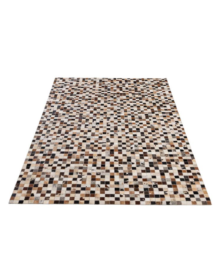 Detail image of  5' x 7' 11 Cowhide - Patchwork Rug