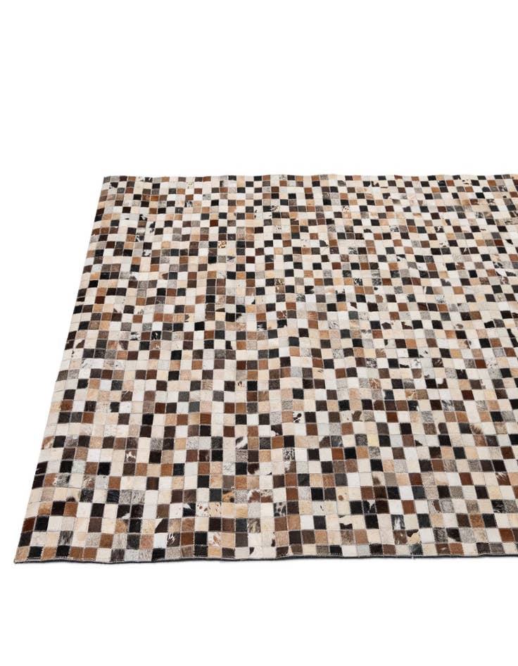 Detail image of  5' x 7' 11 Cowhide - Patchwork Rug