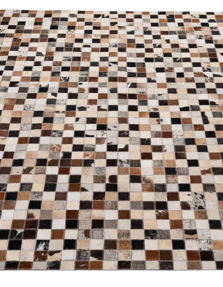 Detail image of  5' x 7' 11 Cowhide - Patchwork Rug