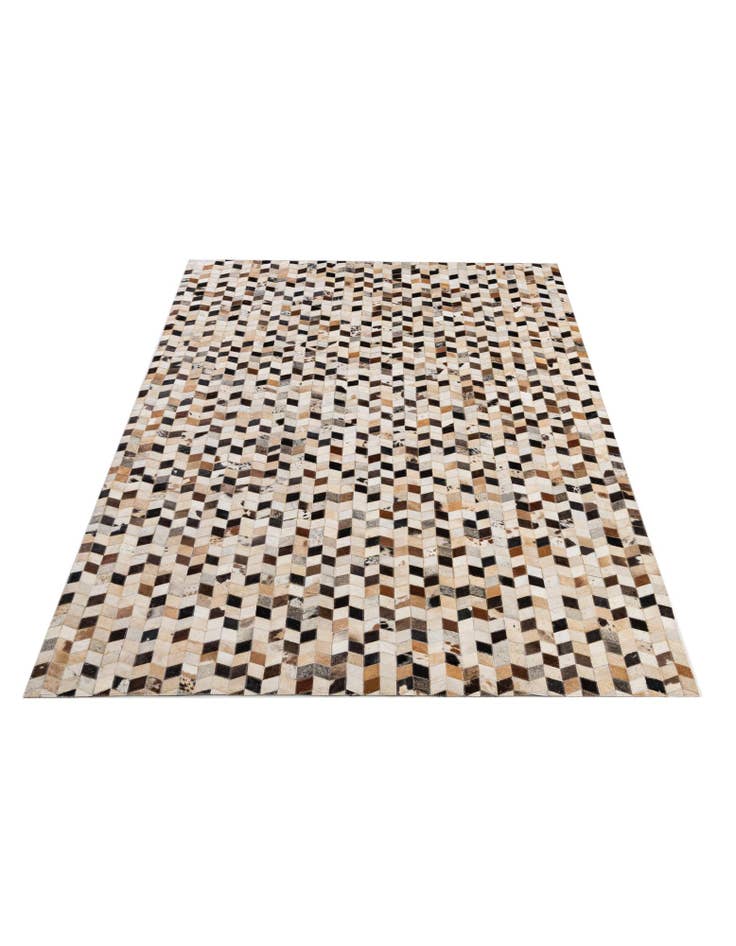 Detail image of  5' x 7' 11 Cowhide - Patchwork Rug
