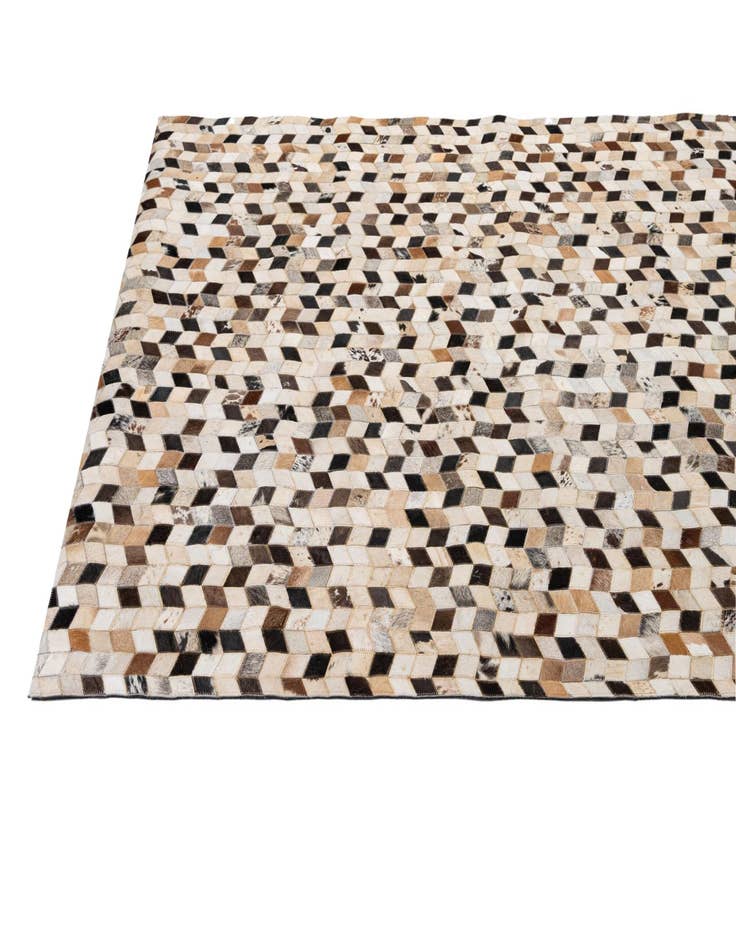 Detail image of  5' x 7' 11 Cowhide - Patchwork Rug
