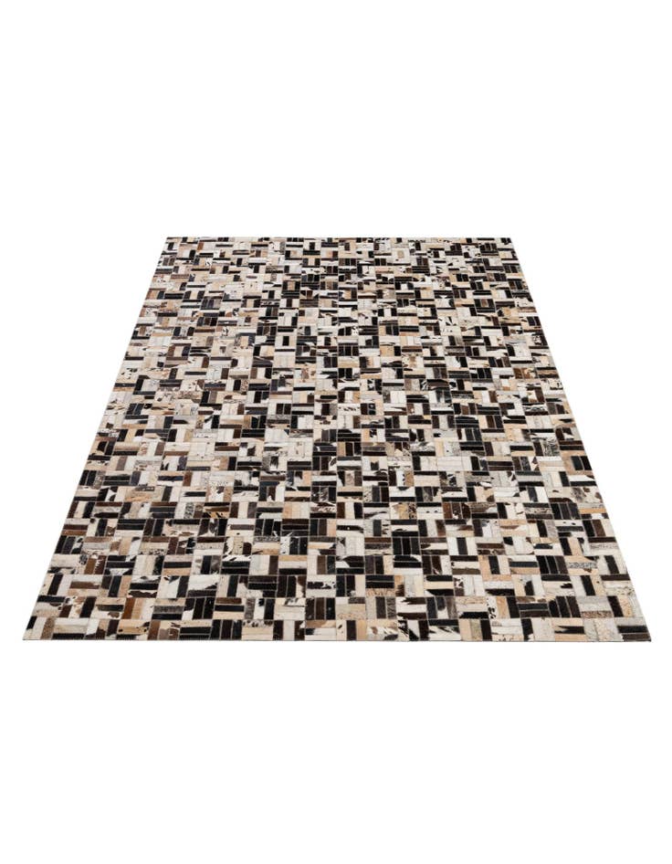 Detail image of  5' x 7' 11 Cowhide - Patchwork Rug