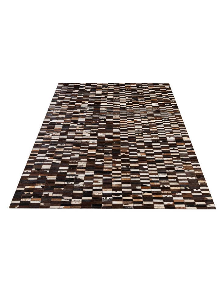 Detail image of  4' 11 x 8' 1 Cowhide - Patchwork Rug