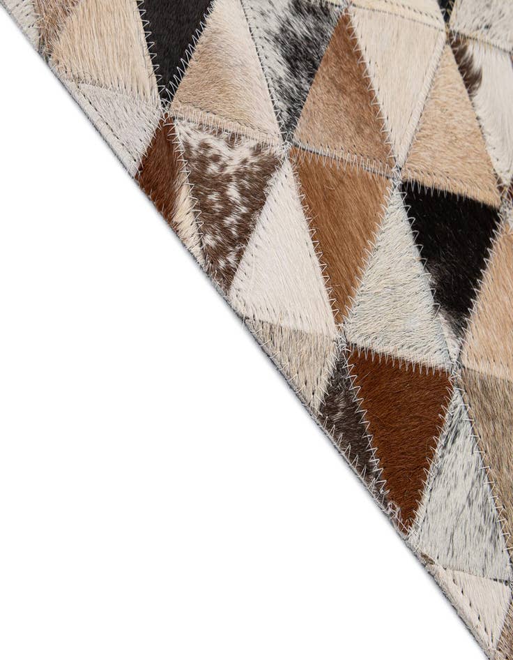 Detail image of  5' x 8' Cowhide - Patchwork Rug