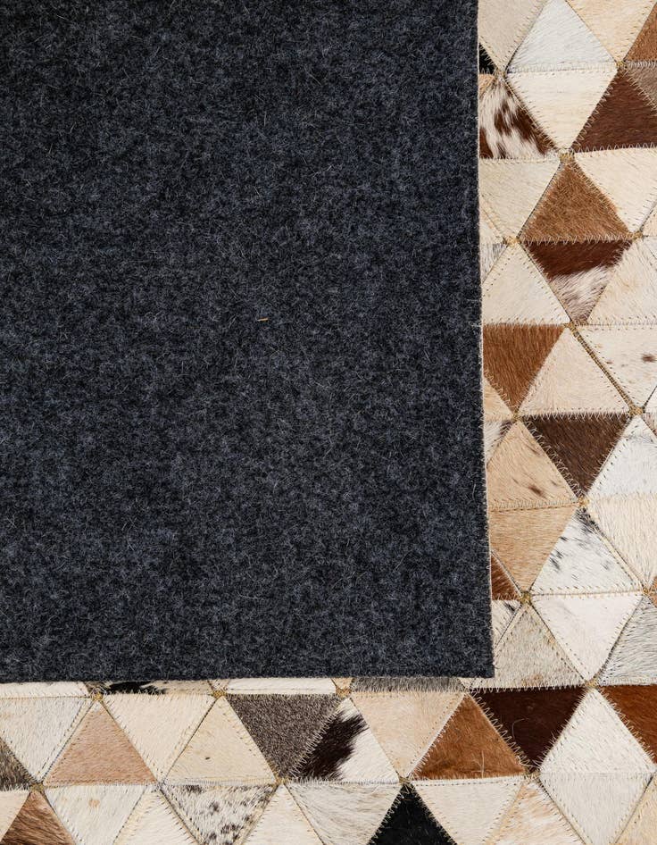 Detail image of  5' x 8' Cowhide - Patchwork Rug