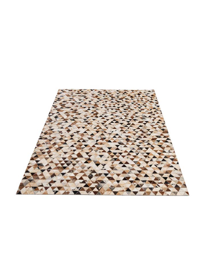 Detail image of  5' 1 x 7' 11 Cowhide - Patchwork Rug