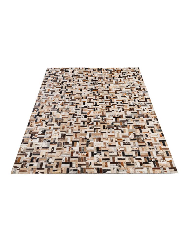 Detail image of  5' x 7' 11 Cowhide - Patchwork Rug