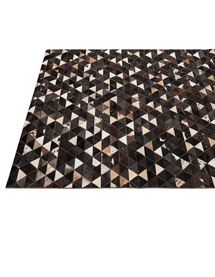 Detail image of  5' 1 x 7' 11 Cowhide - Patchwork Rug