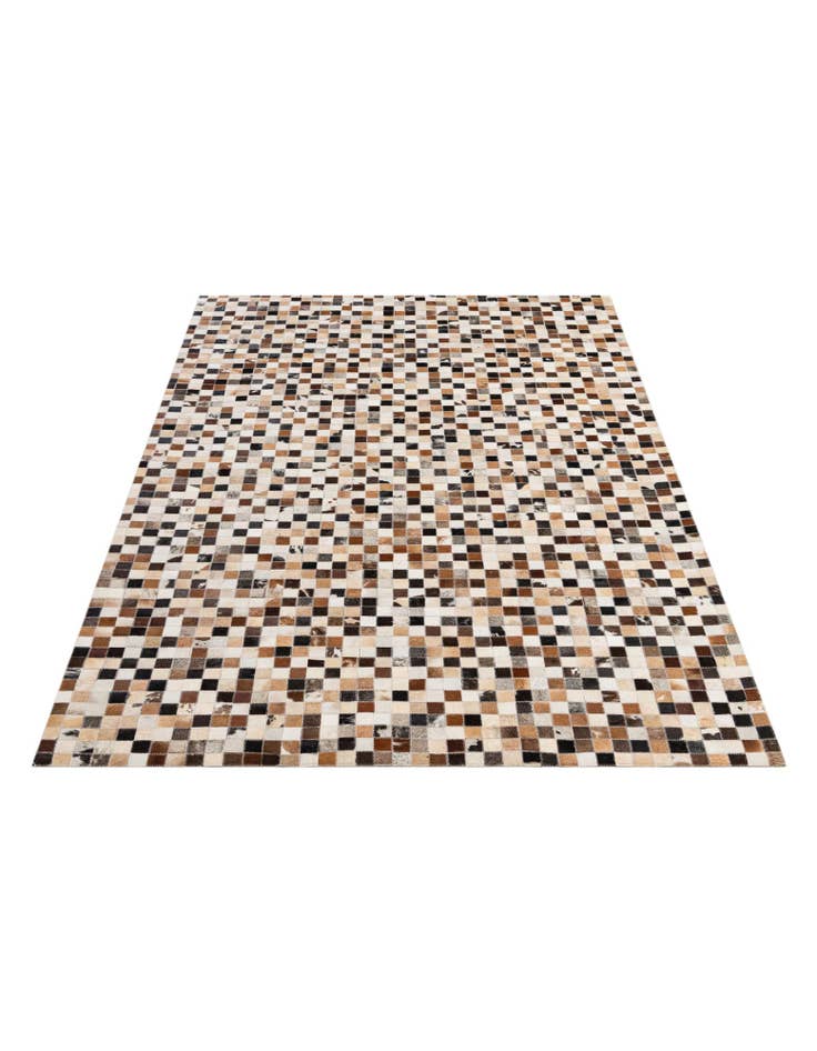 Detail image of  5' x 7' 11 Cowhide - Patchwork Rug