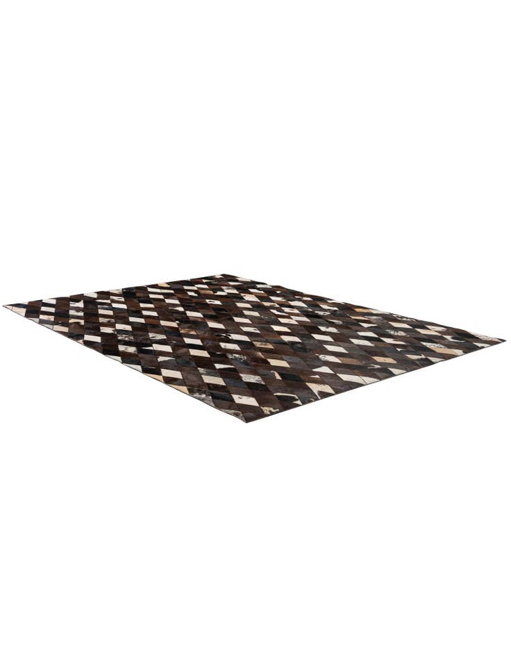 Detail image of  5' 9 x 8' Cowhide - Patchwork Rug