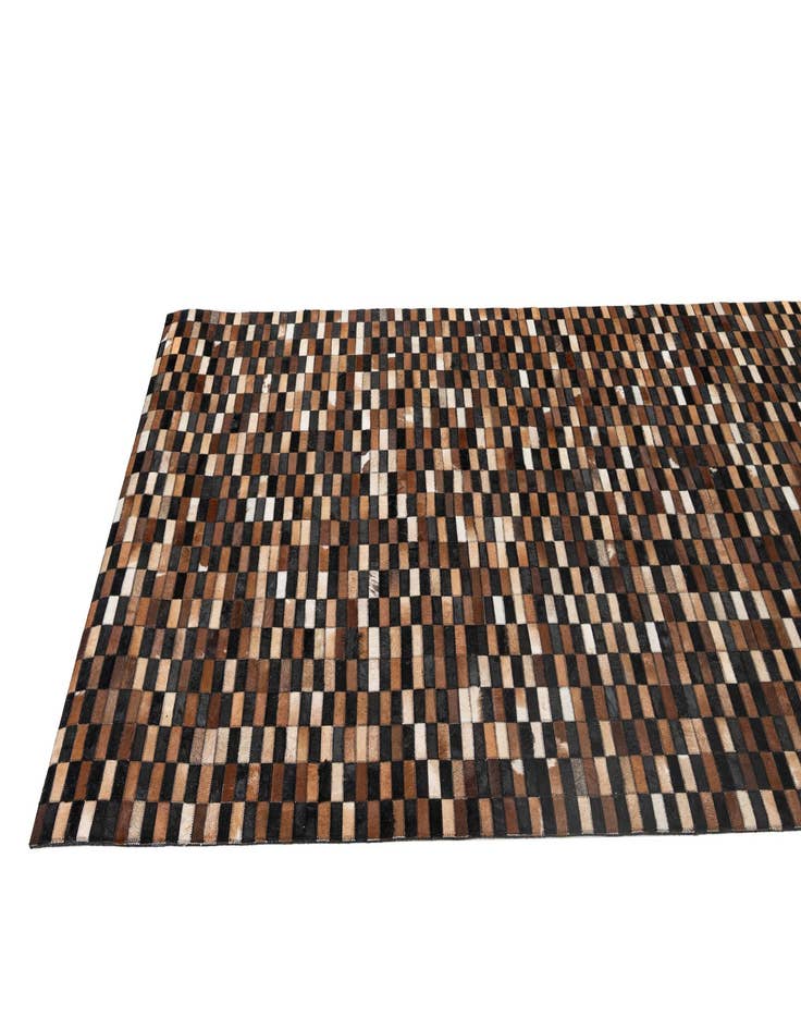 Detail image of  5' 2 x 8' 1 Cowhide - Patchwork Rug