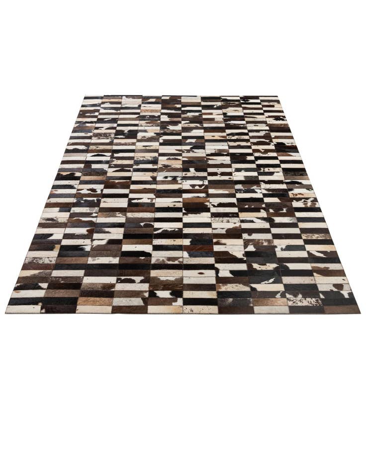 Detail image of  5' x 7' 11 Cowhide - Patchwork Rug