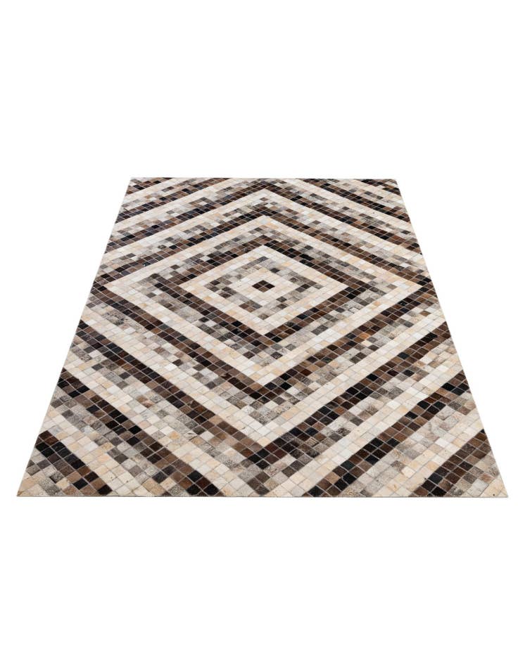 Detail image of  5' x 8' Cowhide - Patchwork Rug