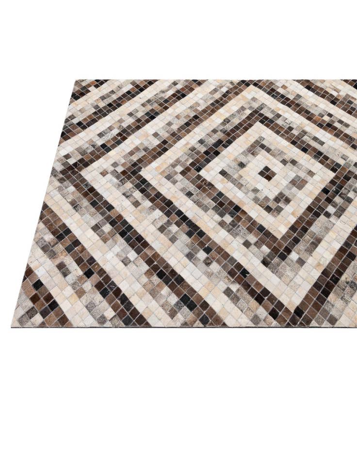 Detail image of  5' x 8' Cowhide - Patchwork Rug