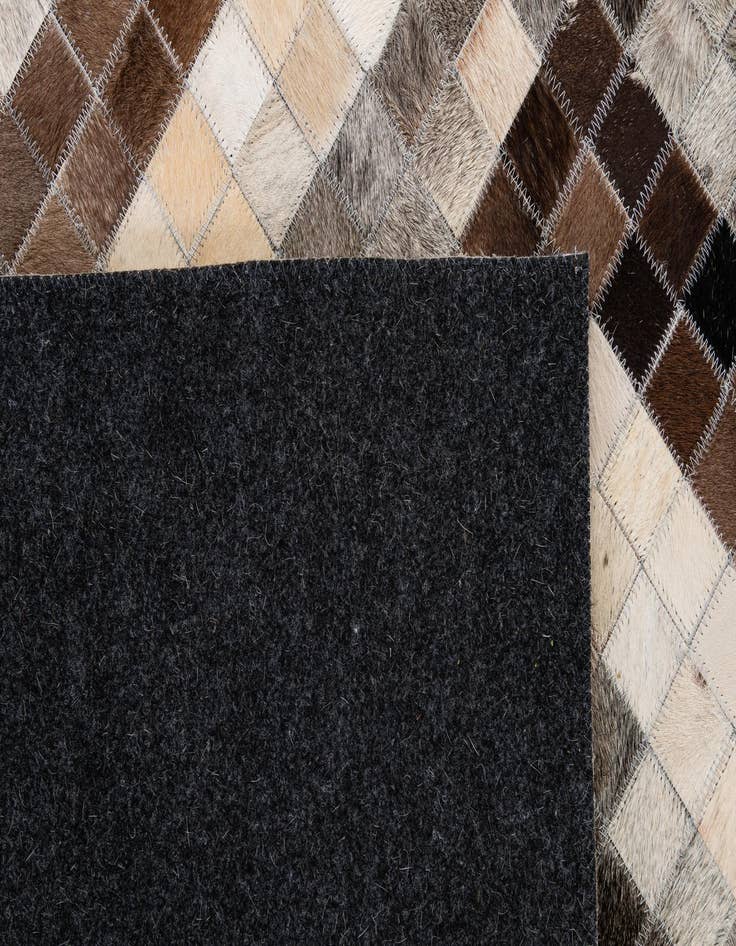 Detail image of  5' x 8' Cowhide - Patchwork Rug