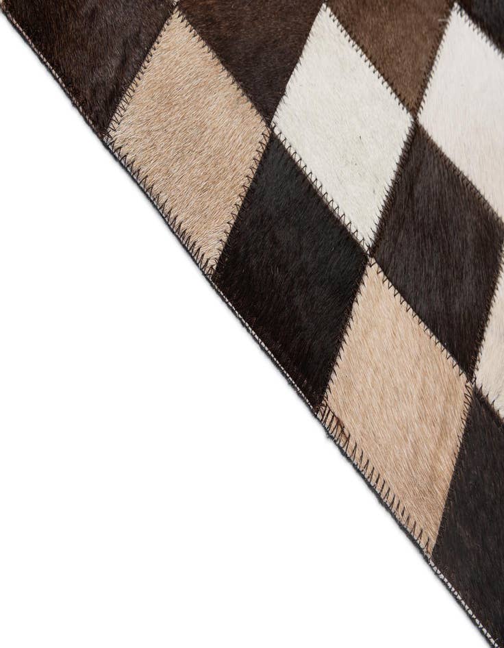 Detail image of  5' x 8' 1 Cowhide - Patchwork Rug