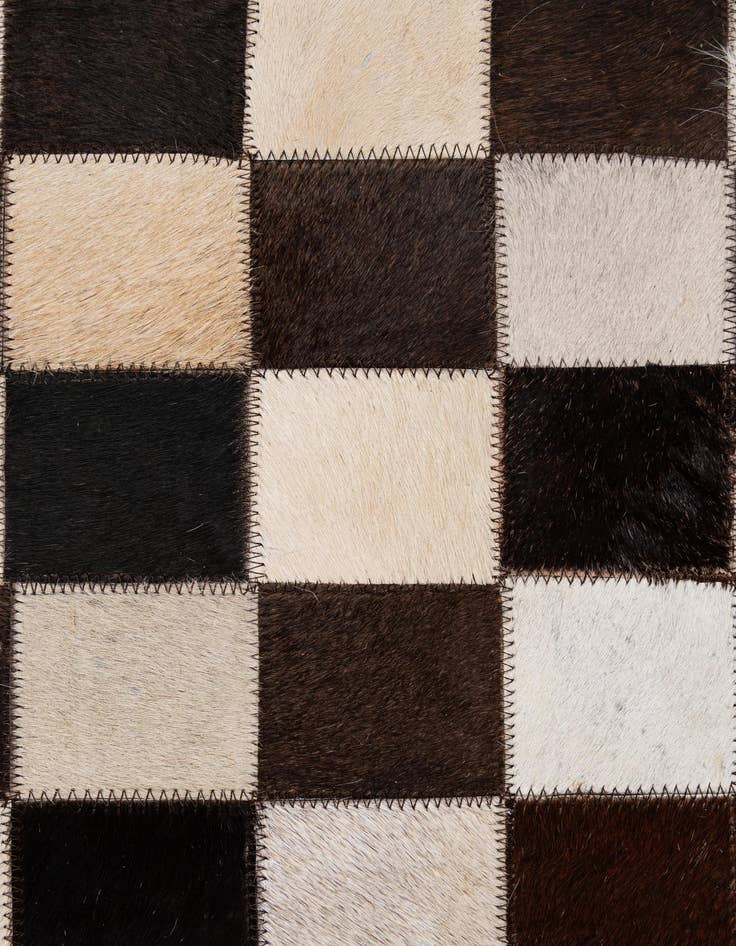 Detail image of  5' x 8' 1 Cowhide - Patchwork Rug