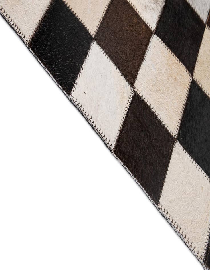 Detail image of  5' x 8' 1 Cowhide - Patchwork Rug