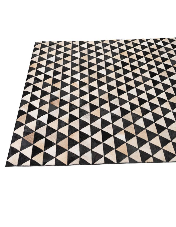 Detail image of  5' 2 x 8' 2 Cowhide - Patchwork Rug