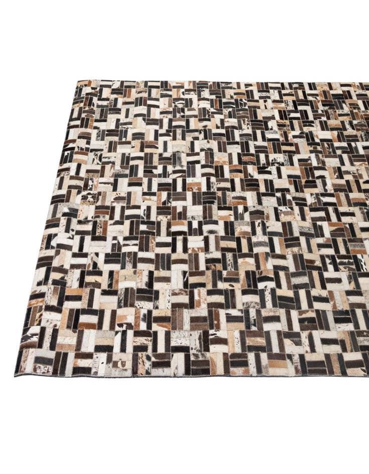 Detail image of  5' x 7' 11 Cowhide - Patchwork Rug