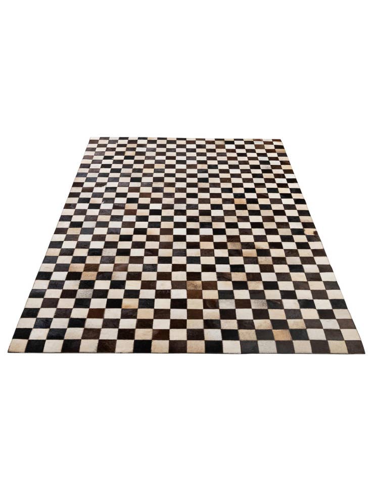 Detail image of  5' x 8' Cowhide - Patchwork Rug