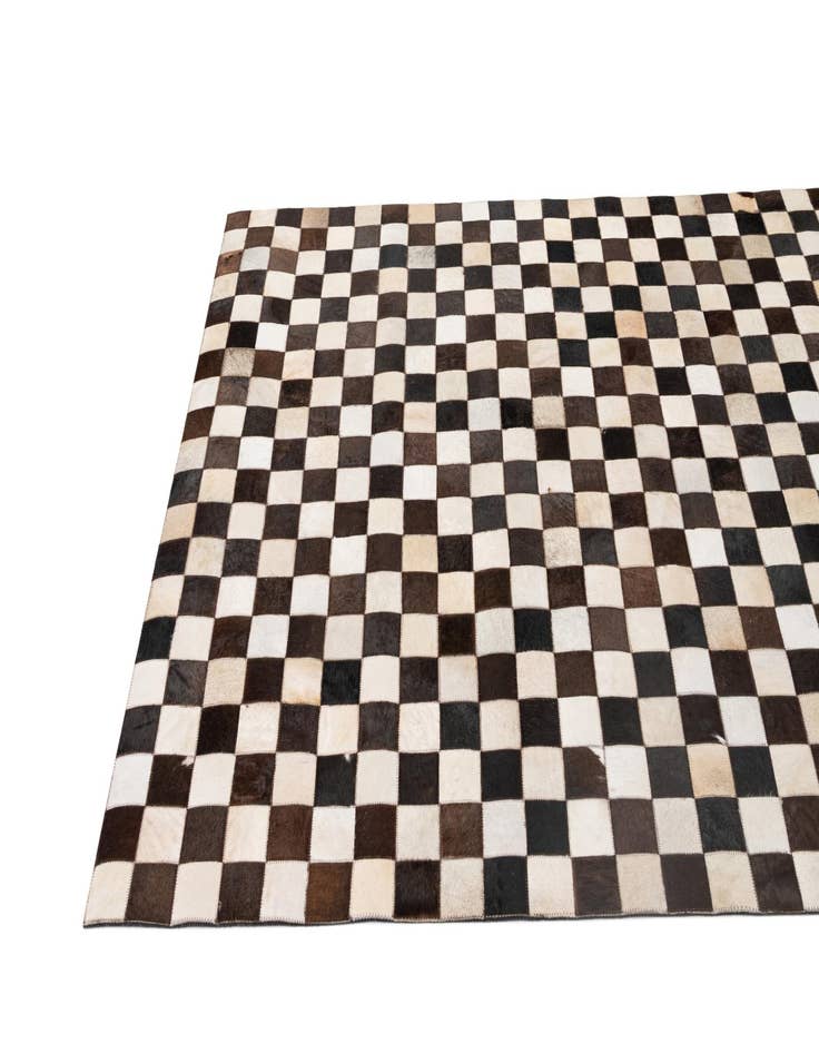 Detail image of  5' x 8' Cowhide - Patchwork Rug