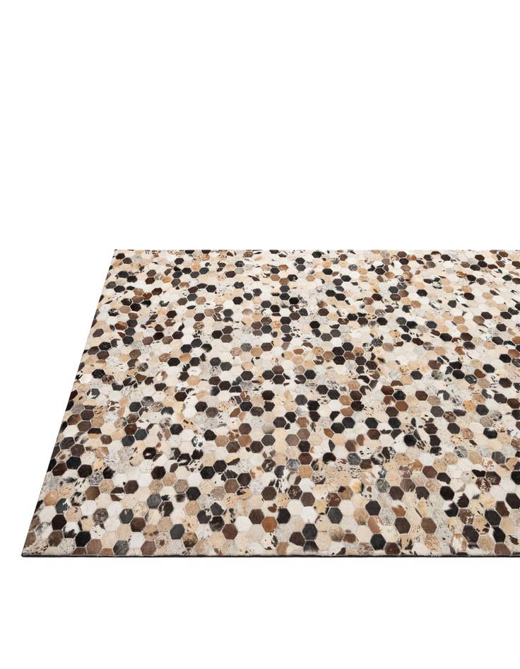 Detail image of  5' x 7' 10 Cowhide - Patchwork Rug