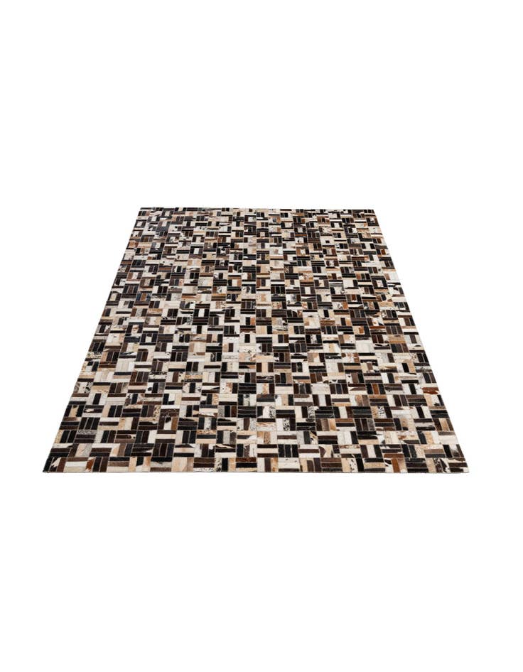 Detail image of  5' x 7' 11 Cowhide - Patchwork Rug