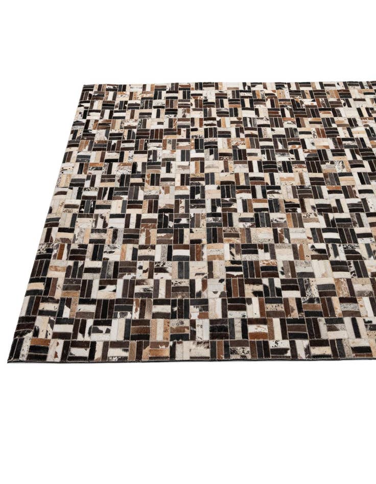 Detail image of  5' x 7' 11 Cowhide - Patchwork Rug