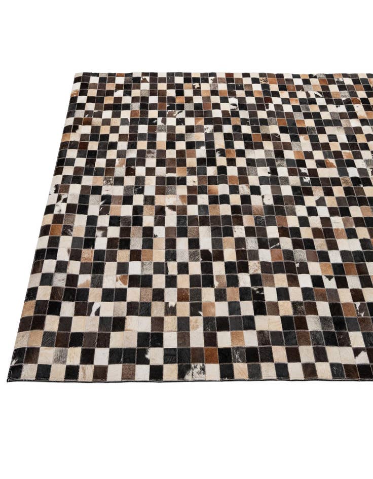 Detail image of  5' x 8' Cowhide - Patchwork Rug