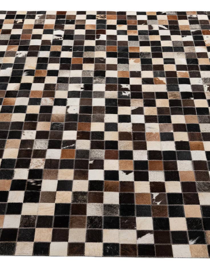 Detail image of  5' x 8' Cowhide - Patchwork Rug