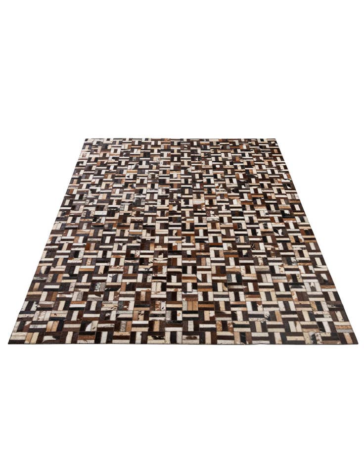 Detail image of  5' x 7' 11 Cowhide - Patchwork Rug