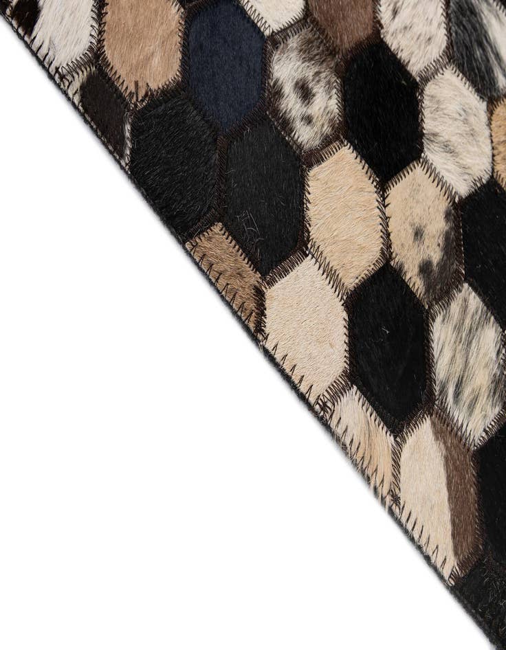 Detail image of  5' x 8' Cowhide - Patchwork Rug