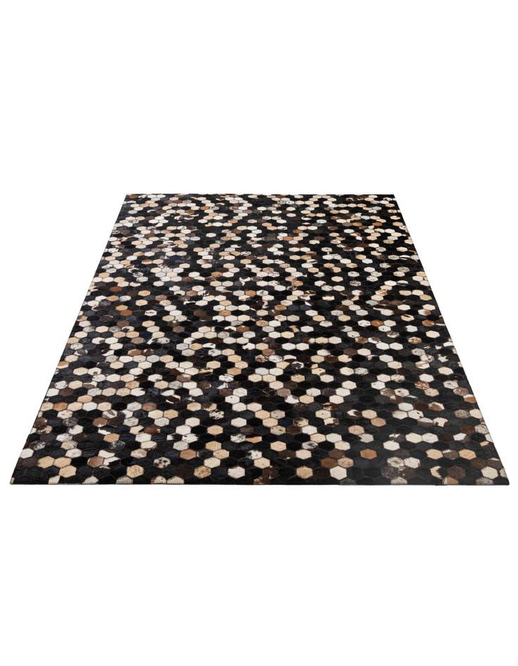 Detail image of  5' x 7' 11 Cowhide - Patchwork Rug