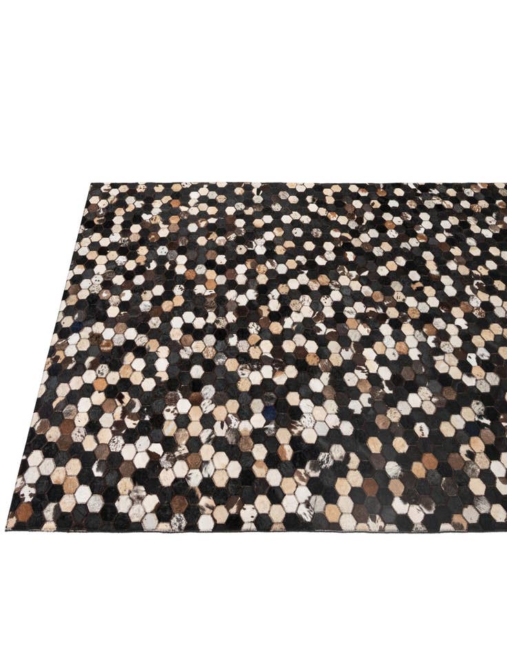 Detail image of  5' x 7' 11 Cowhide - Patchwork Rug