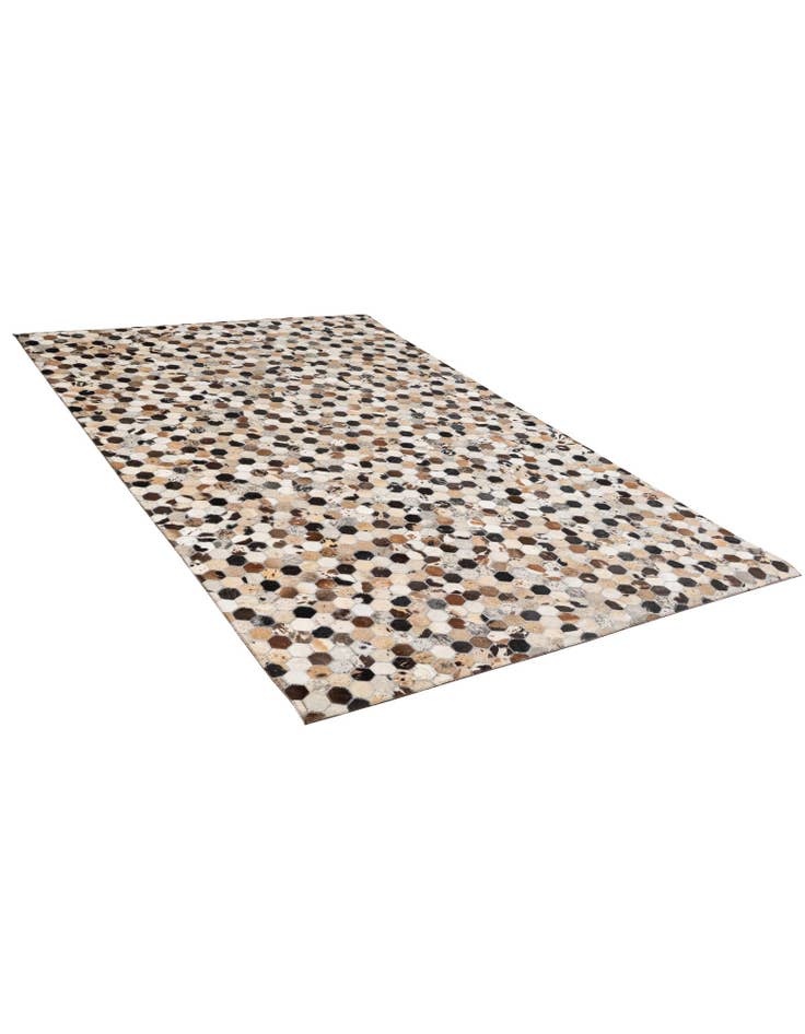 Detail image of  5' x 8' Cowhide - Patchwork Rug