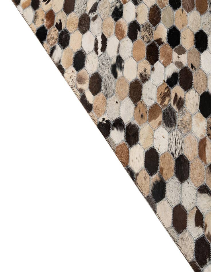 Detail image of  5' x 8' Cowhide - Patchwork Rug
