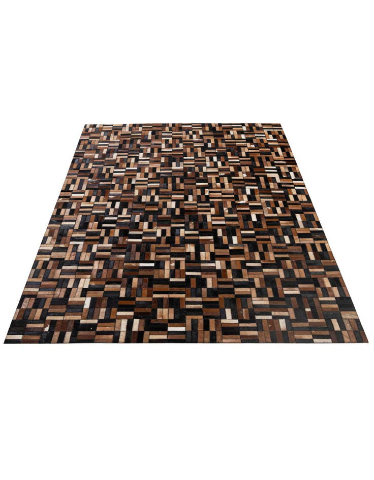 Detail image of  5' x 7' 11 Cowhide - Patchwork Rug
