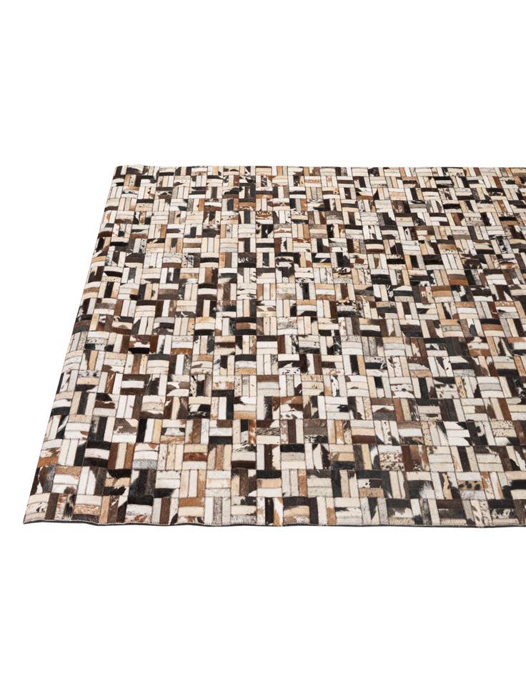 Detail image of  5' x 7' 11 Cowhide - Patchwork Rug