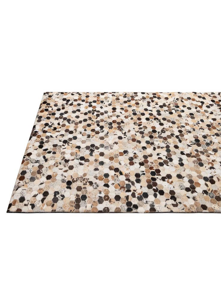 Detail image of  5' x 7' 11 Cowhide - Patchwork Rug