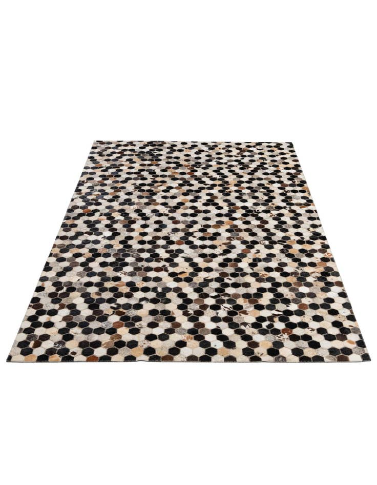 Detail image of  5' x 7' 11 Cowhide - Patchwork Rug