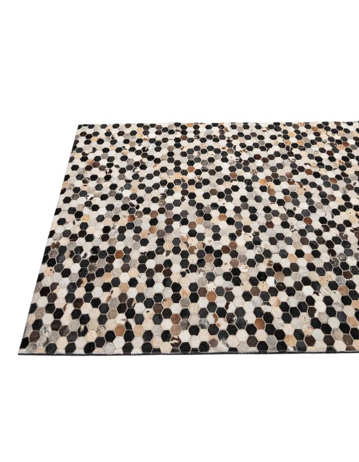 Detail image of  5' x 7' 11 Cowhide - Patchwork Rug