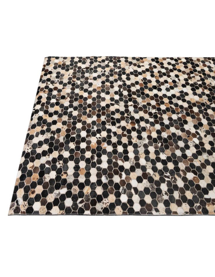 Detail image of  5' 1 x 8' 1 Cowhide - Patchwork Rug