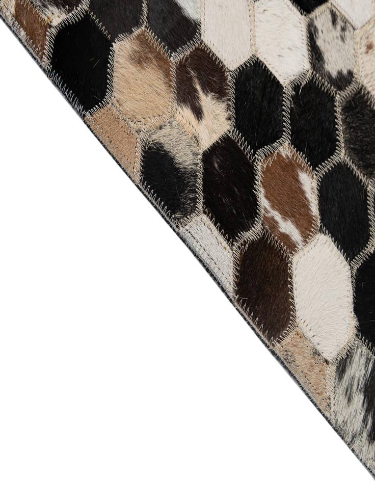 Detail image of  5' 1 x 8' 1 Cowhide - Patchwork Rug