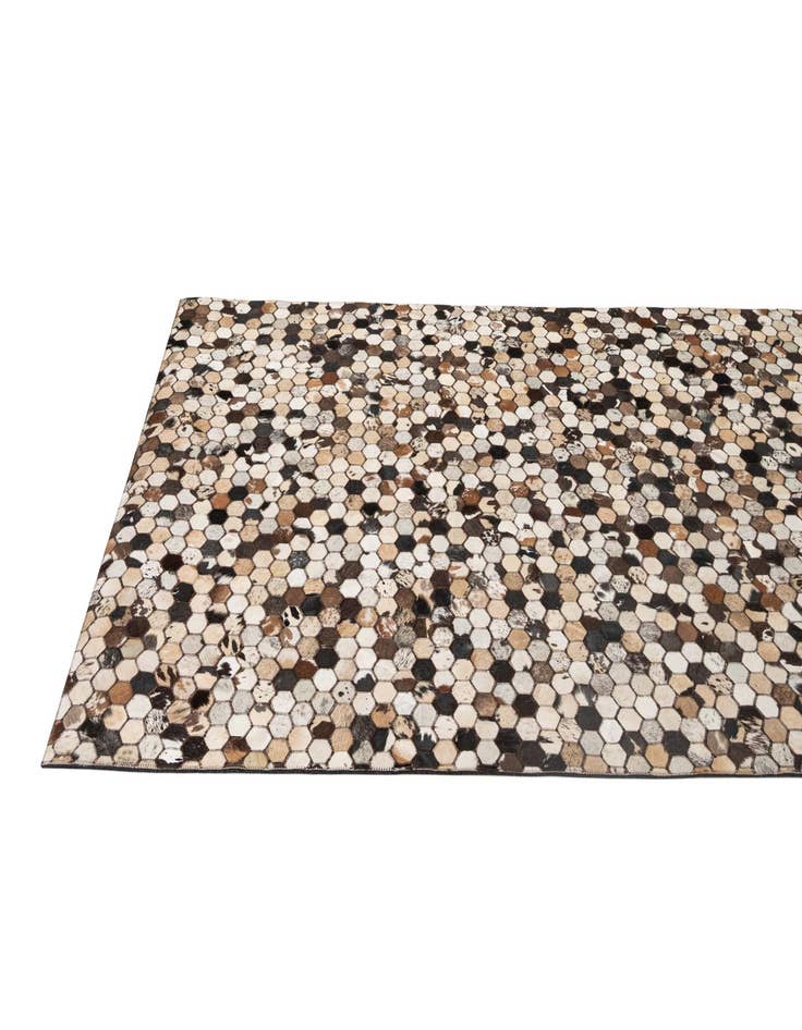 Detail image of  5' x 7' 11 Cowhide - Patchwork Rug